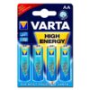 Alkaliska Batterier Varta High Energy AA 4st