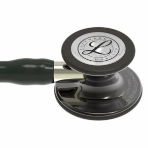 Littmann Cardiology IV Stethoscope, High Polish Smoke-Finish Chestp, Black Tube