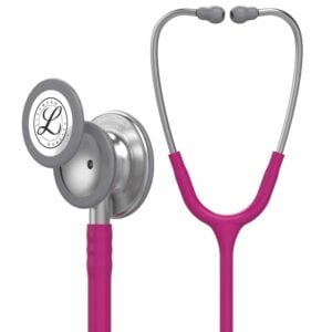 Littmann Classic III Stethoscope, Standard Finish Chestp, Raspberry tube
