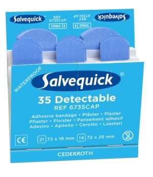 Salvequick Blå Detectable Sterila Plåster