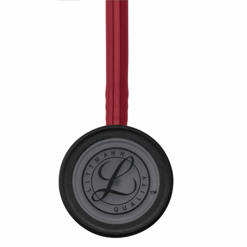 Littmann Classic III Stethoscope Black-Finish Chestpiece W- Burgundy Tube