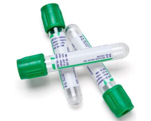 Vacutainer Vakuumrör Plast, Grön Plasma Litium-Heparin
