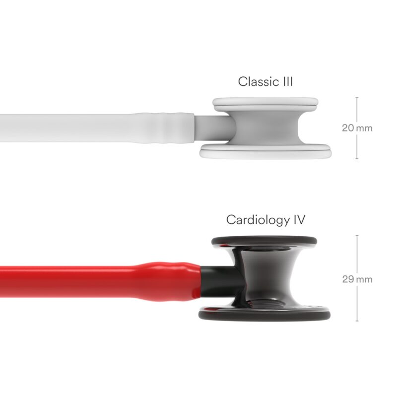 Visar Stetoskop Littmann Cardiology IV, Diagnostic - Red_6