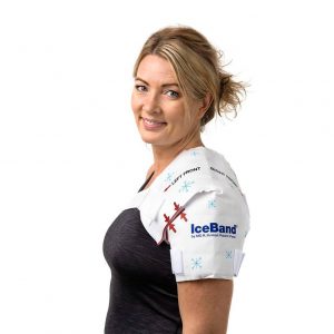 visar iceband shoulder på kropp