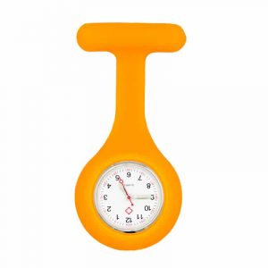 Sjuksköterskeklocka med silikonskal (Orange)