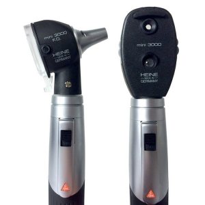 HEINE Mini 3000 F.O. Otoskop + Oftalmoskop + Batterier