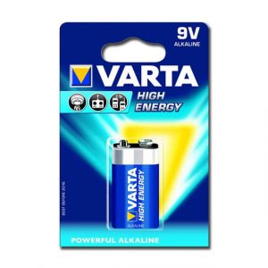 Alkaliskt batteri 9 V Varta High Energy