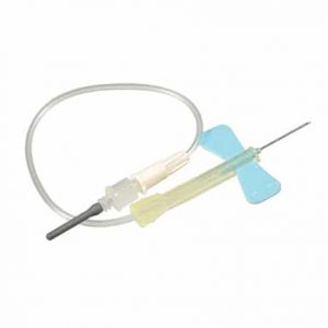 Venprovset Safety-Lok med Luer (0,6x19mm 305mm Turkos)
