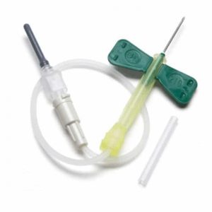 Venprovset Safety-Lok med Luer (0,8x19mm 305mm Grön)